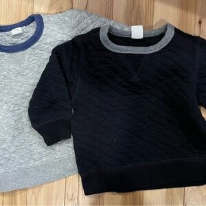 GAP Kids' Quilted Black and Gray Sweatshirts